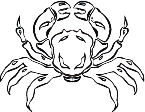 Krab kolorowanki